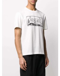 Versace Registration Plate Print T Shirt