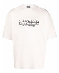 Balenciaga Retail Therapy Slogan Cotton T Shirt