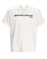 Emporio Armani Rubber Logo Lyocell Blend T Shirt
