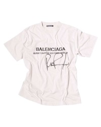 Balenciaga Rupaul Logo Print Short Sleeve T Shirt