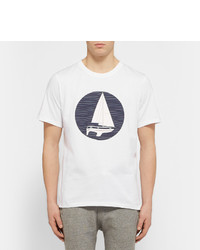 A.P.C. Sailboat Printed Cotton Jersey T Shirt