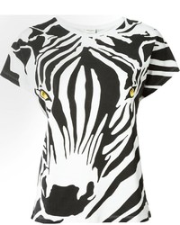 Saint Laurent Zebra Print T Shirt