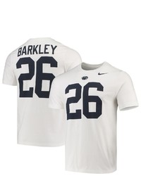 Nike Saquon Barkley White Penn State Nittany Lions College Name Number T Shirt