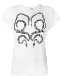 Saint Laurent Serpent Print T Shirt
