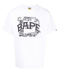 A Bathing Ape Shark Camouflage Print T Shirt