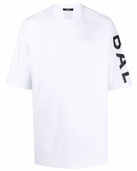 Balmain Side Logo Print Oversize T Shirt