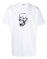 Alexander McQueen Skull Print Short Sleeve T Shirt