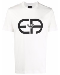 Emporio Armani Slim Cut Logo Print T Shirt