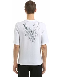 Slim Fit Printed French Terry T Shirt