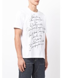 Junya Watanabe MAN Slogan Print Cotton T Shirt