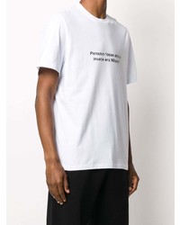 MSGM Slogan Print Short Sleeve T Shirt