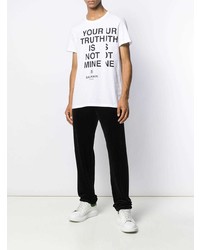 Balmain Slogan T Shirt