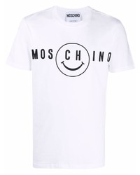 Moschino Smile Logo Print T Shirt