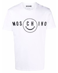 Moschino Smiley Print Cotton T Shirt
