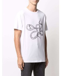 Billionaire Snake Print Logo T Shirt