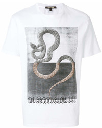 Roberto Cavalli Snake Print T Shirt