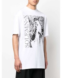 Raf Simons Solemn X Oversized Graphic Print T Shirt