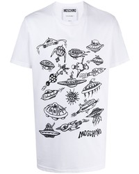 Moschino Space Print T Shirt