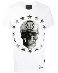 Philipp Plein Star And Skull Print T Shirt