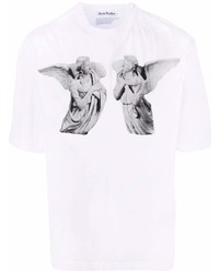 Acne Studios Statue Print Cotton T Shirt