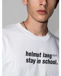 Helmut Lang Stay In School Print T Shirt