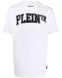 Philipp Plein Stones Logo Embellished T Shirt