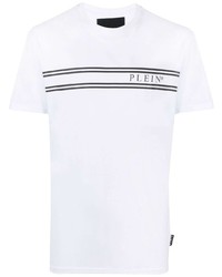 Philipp Plein Stripe Logo Print T Shirt