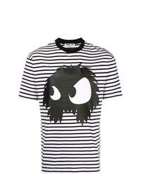 McQ Alexander McQueen Striped Monster T Shirt