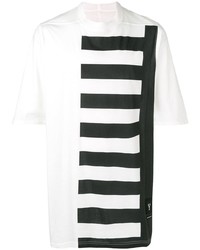 Rick Owens DRKSHDW Striped Panel T Shirt