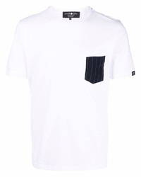 Hydrogen Striped Pocket Short Sleeve T Shirt