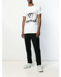 Philipp Plein Stud Embellished Skull Motif T Shirt