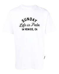 Palm Angels Sunday Logo Print T Shirt