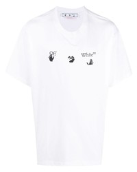Off-White Swimming Man Logo Oversized Cotton T Shirt