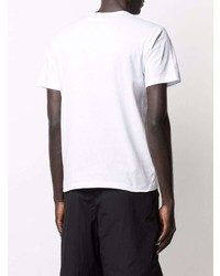 Black Comme Des Garçons Swoosh Print Cotton T Shirt