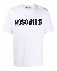 Moschino Symbols Logo Embroidered Boxy T Shirt