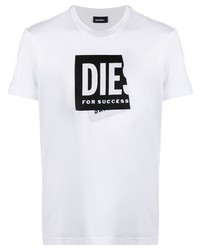 Diesel T Diegos Lab Logo Print T Shirt