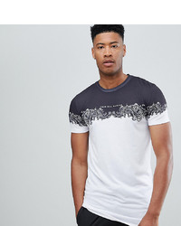 Criminal Damage T Shirt In White With Baroque Panel To Asos