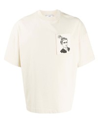 Ami Paris T Shirt With Face Woven Label