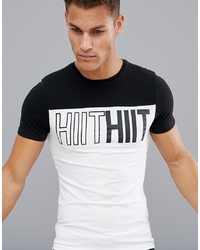 HIIT T Shirt With Panel In White
