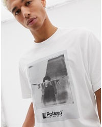 Element T Shirt With Polaroid Chest Print In White