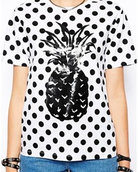 Asos T Shirt With Polka Dot Pineapple Print