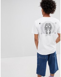 Sweet Sktbs T Shirt With Psychedelic Back Print In White