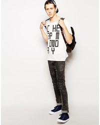 Cheap Monday T Shirt With Video Game Print
