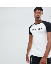 ASOS DESIGN Tall Muscle Fit Raglan T Shirt With French Slogan Print