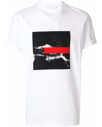 Neil Barrett Tape Abstract Print T Shirt