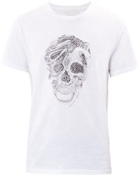 Alexander McQueen Tattoo Snake Skull Print T Shirt