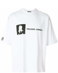 Helmut Lang Techno Jungle Print Oversized T Shirt