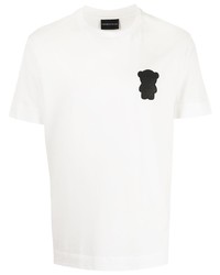 Emporio Armani Teddy Bear Patch Cotton T Shirt