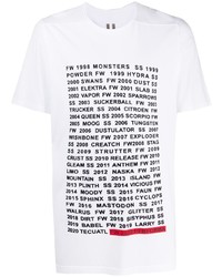 Rick Owens DRKSHDW Text Print T Shirt