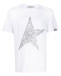 Golden Goose Text Star Print T Shirt
